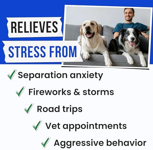 Advanced Hemp Calming Chews for Dogs - Dog Calming Chews - 120 Anxiety Relief Treats - Hemp Oil - Dog Calming Treats - Sleep Calming Aid - Calming Hemp Treats for Joint Health