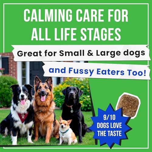 Advanced Hemp Calming Chews for Dogs - Dog Calming Chews - 120 Anxiety Relief Treats - Hemp Oil - Dog Calming Treats - Sleep Calming Aid - Calming Hemp Treats for Joint Health