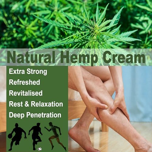 Hemp Cream 300ML,High Strength Hemp Seed Oil Gel,Natural Massage Balm for Body,Neck,Feet,Ankle,Knees,Shoulder,Back,Elbow,Wrists and Hands(Net Wt:10.58oz)